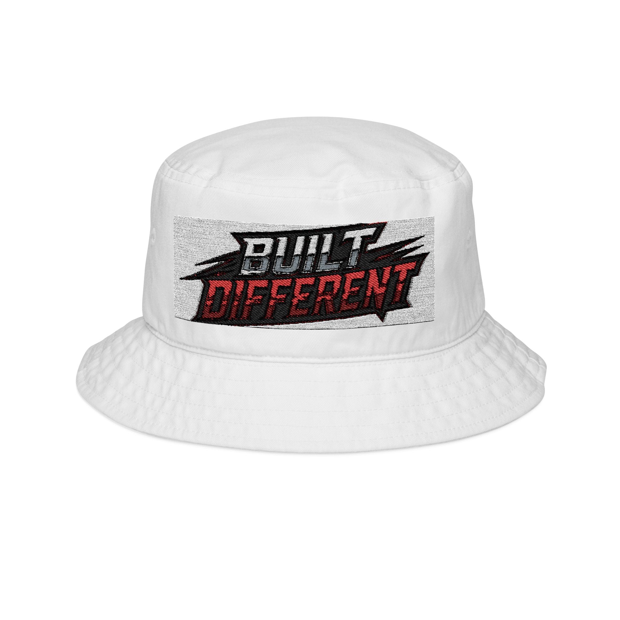 Built Different Embroidered Bucket Hat — Streetwear Logo Cap - Speed Factory Athlete Development (Cen Cal Bullies )