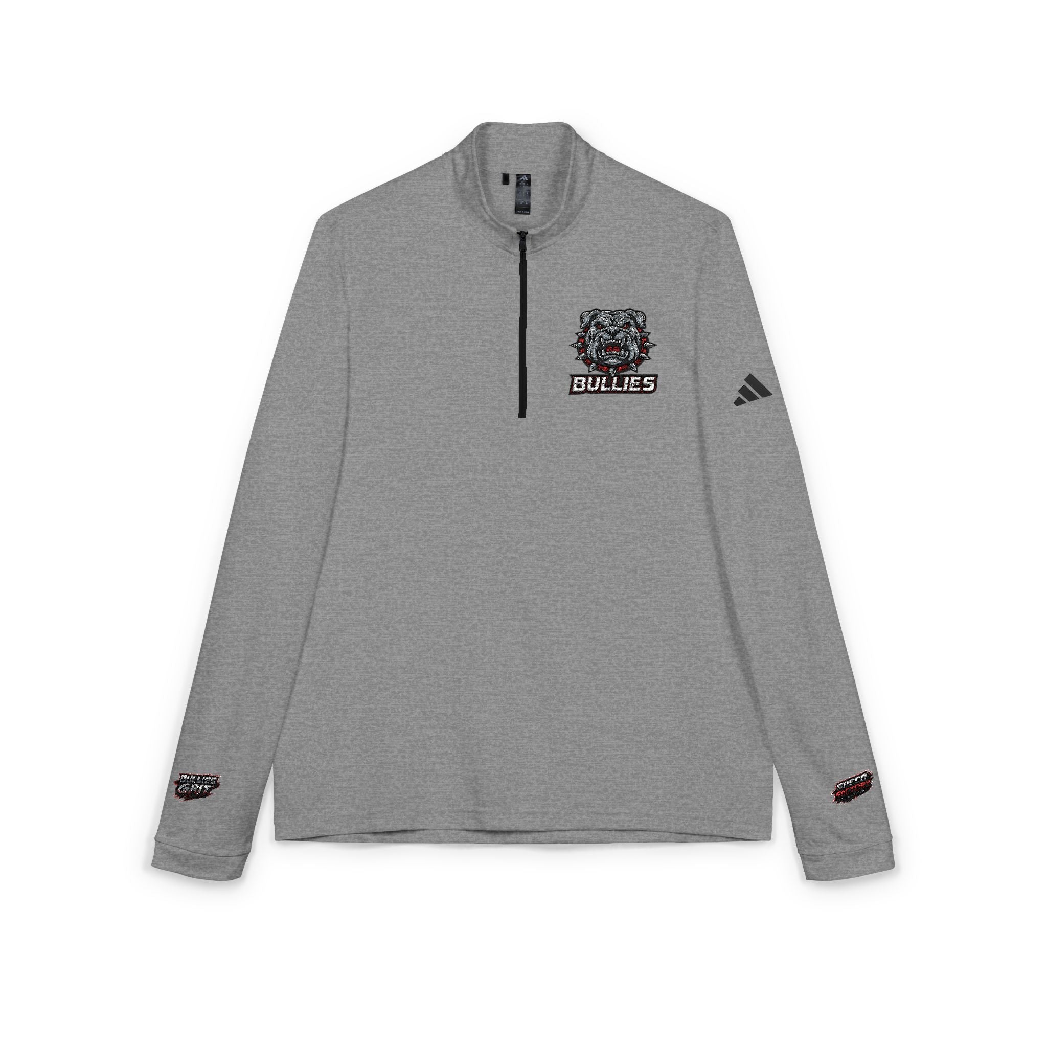 Bullies Adidas Embroidered Lion Crest Quarter - Zip Pullover - Speed Factory Athlete Development (Cen Cal Bullies )
