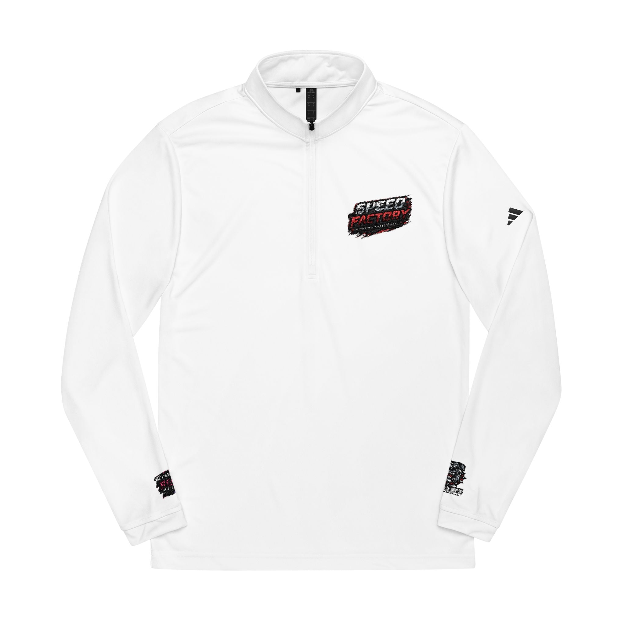 Speed Factory Embroidered Quarter - Zip Pullover - White Adidas® Performance Jacket - Speed Factory Athlete Development (Cen Cal Bullies )