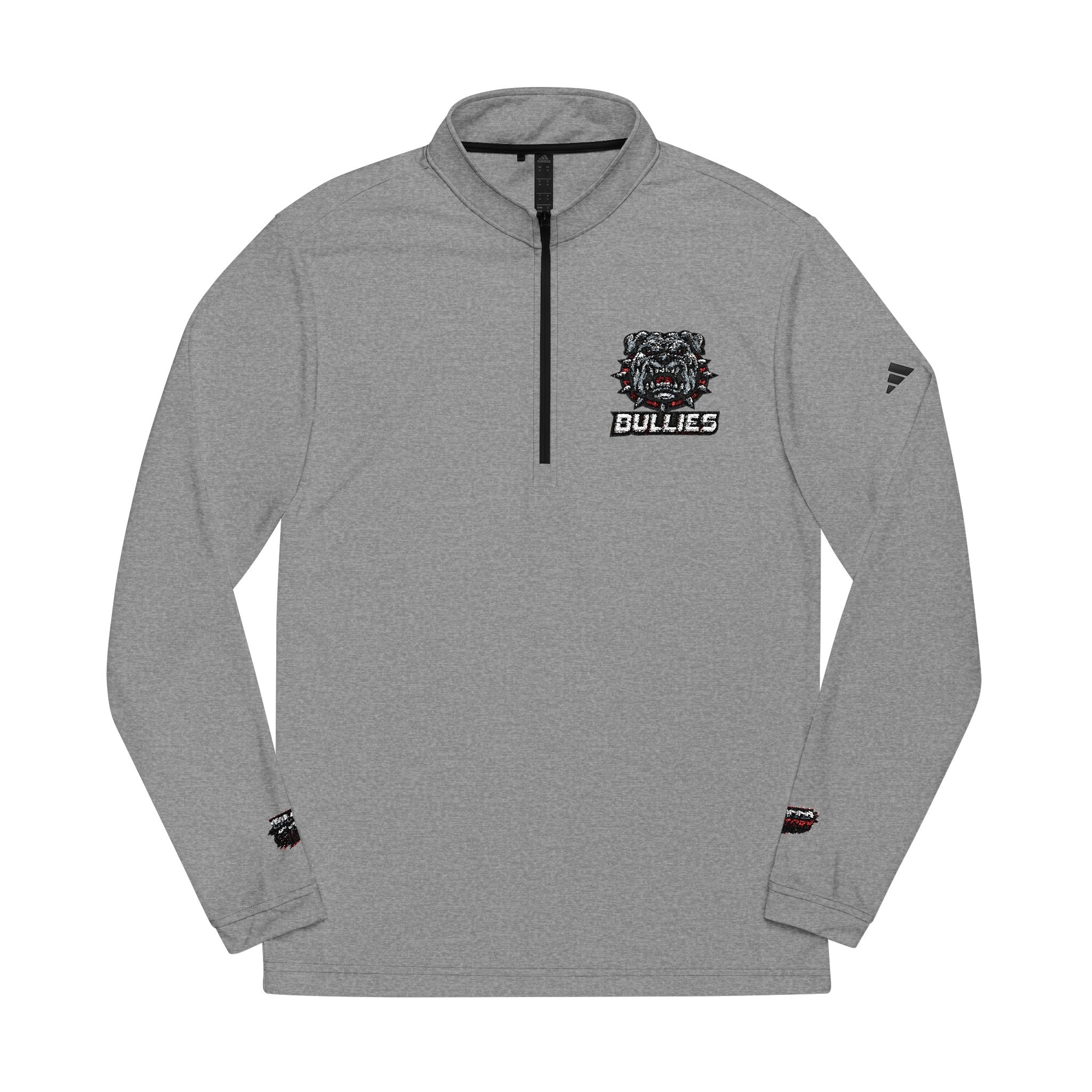 Bullies Adidas Embroidered Lion Crest Quarter - Zip Pullover - Speed Factory Athlete Development (Cen Cal Bullies )