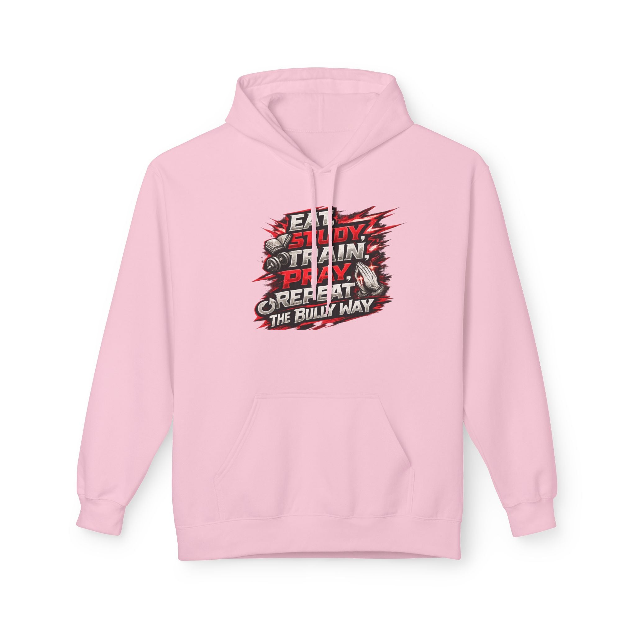 Eat,Train,Pray,Repeat - Unisex Midweight Softstyle Fleece Hoodie - Speed Factory Athlete Development (Cen Cal Bullies )