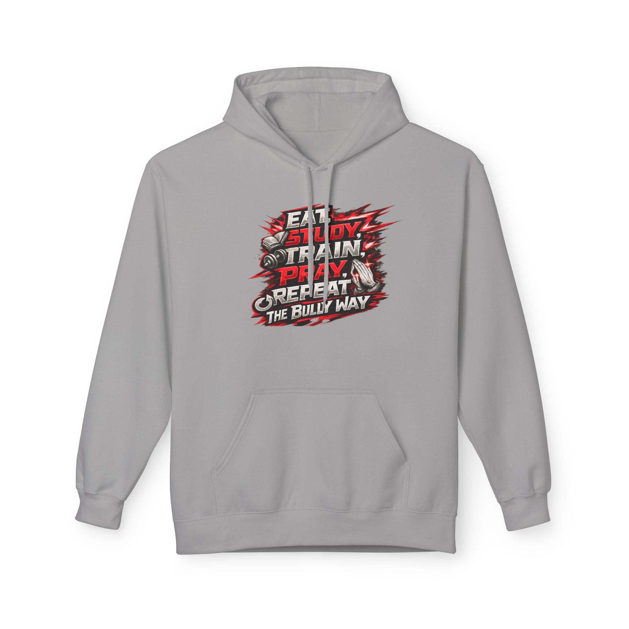 Eat,Train,Pray,Repeat - Unisex Midweight Softstyle Fleece Hoodie - Speed Factory Athlete Development (Cen Cal Bullies )