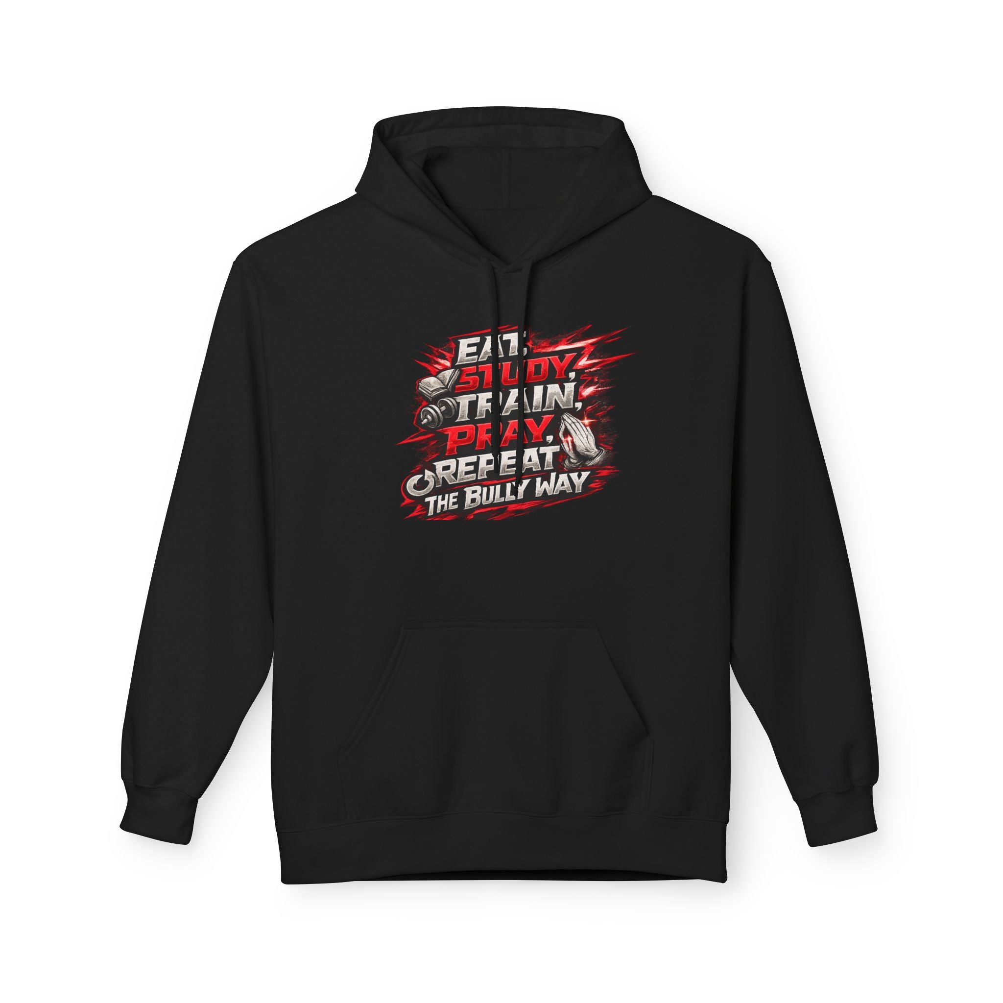 Eat,Train,Pray,Repeat - Unisex Midweight Softstyle Fleece Hoodie - Speed Factory Athlete Development (Cen Cal Bullies )