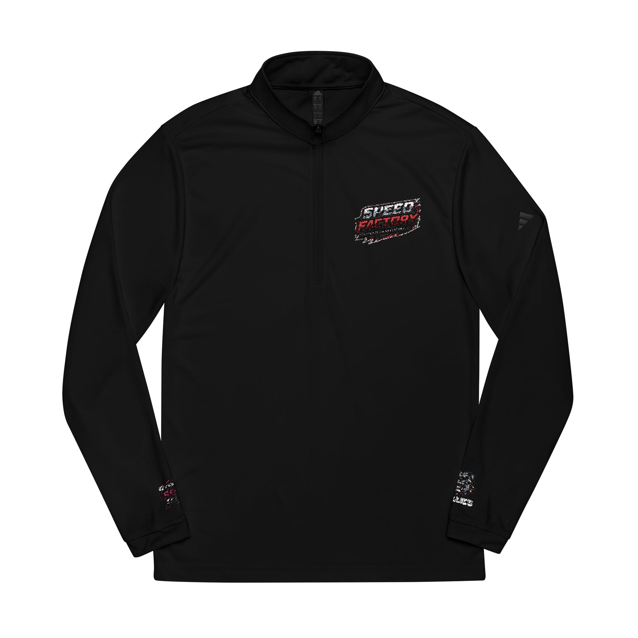 Speed Factory Embroidered Quarter - Zip Pullover - White Adidas® Performance Jacket - Speed Factory Athlete Development (Cen Cal Bullies )